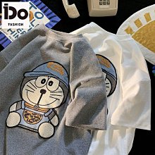 美式ins復古國潮牌設計感純棉短袖T恤男女夏季寬松顯瘦bf情上衣-正正男裝 歷史價格詳細信息