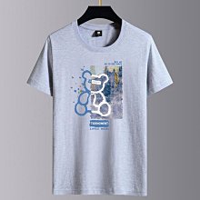 純棉短袖恤男夏季全棉半袖體恤衫潮流帥氣圓領百搭男裝上衣t恤男-正正男裝 歷史價格詳細信息