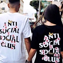 ASSC Anti Social Social Club潮流花蝶寬松印花短袖男女情侶T恤-靚仔男裝 歷史價格詳細信息