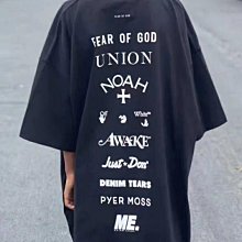 FEAR OF GOD OW x FOG 6th 主線Fear of God GF九方聯名限量慈善款短袖T恤 價格比較,價格查詢,歷史價格詳細信息