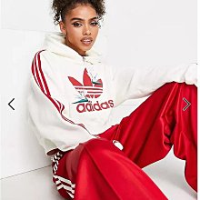 (嫻嫻屋) 英國ASOS-adidas 白色高領黑色側邊三線LOGO長袖上衣 EJ23 歷史價格詳細信息