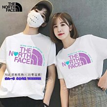 THE NORTH FACE 北面T恤 夏季休閒運動T恤圓領寬鬆T恤純棉T恤 男生T恤 短袖 短踢 背後logo印花T 短袖打底衫 歷史價格詳細信息