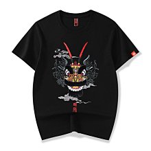 醒獅T恤男士印花潮流短袖體恤衫中國風青少年夏季【滿299元發貨】 歷史價格詳細信息