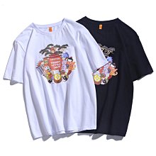 新品男裝t恤印花休閑t恤男時尚街頭男士短袖t恤上衣-正正男裝 歷史價格詳細信息