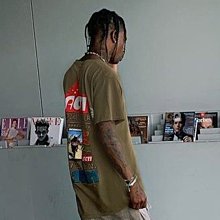 Travis Scott短袖M記小黃鴨仙人掌閃電說唱巡演TS聯名情侶嘻哈T恤 歷史價格詳細信息