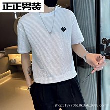 ins體恤衫 潮男衣服 薄款打底衫 男短袖T恤 【D411】歐貨時尚潮牌輕奢男T恤短袖青年梅花刺繡網紅爆款小眾短袖體恤土 歷史價格詳細信息