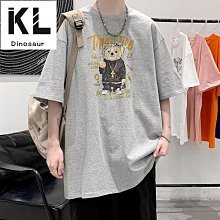 M-8xl 夏季短袖T恤後背塗鴉卡通印花T恤寬鬆兼容T恤柔軟面料學院短袖T恤 d男士T恤 歷史價格詳細信息