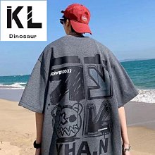 塗鴉卡通短袖t恤女大碼oersize寬松bf中長款過臀棉微胖顯瘦夏-時尚男裝 歷史價格詳細信息