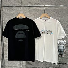 2024新款AAPE經典猿人圓章字母圖案印花休閒情侶棒球領教練夾克外套 歷史價格詳細信息