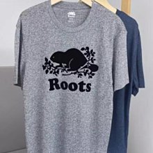 新款! 加拿大 ROOTS 海貍 R牌 男款 經典 LOGO 黑色 藏青色 立體文字 短袖 短T T恤 (M) 歷史價格詳細信息