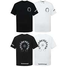 Leann代購~Chrome Hearts克羅心 24夏季新款前幅十字架logo彩色拉漿刺繡短袖T恤休閒寬鬆男女同款 歷史價格詳細信息
