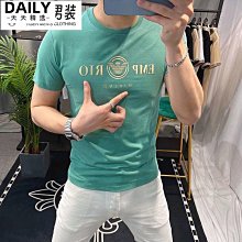 短袖男  T恤男士時尚印花體恤2024夏季薄款短袖圓領小眾半袖打底上衣-MINTS名仕男裝 歷史價格詳細信息