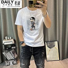 短袖夏季新款印花短袖體恤衫男士緊身上衣半截袖爆款潮男顯瘦男 t恤短袖男上衣男生 t恤男生短袖男短袖上衣-22號穿搭 歷史價格詳細信息