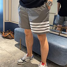 代購#ThomBrowne新品拼色翻領針織polo衫男女同款休閑時尚薄款短 歷史價格詳細信息