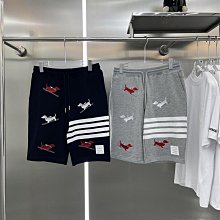 代購#ThomBrowne新品拼色翻領針織polo衫男女同款休閑時尚薄款短 歷史價格詳細信息