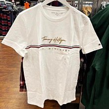 【Japan潮牌館】美款Tommy Hilfiger純棉藍色印花夏季休閑短袖T恤打底衫 歷史價格詳細信息