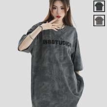 INSstudios 國潮牌情侶美式條紋麂皮絨短袖寬松休閑三條杠圓領T恤_佳美優品 歷史價格詳細信息