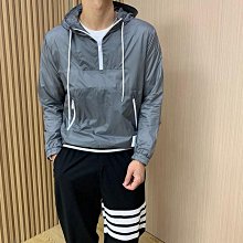 代購#ThomBrowne尼龍沖鋒衣男女款休閑透氣拉鏈潮流外套夾克 歷史價格詳細信息