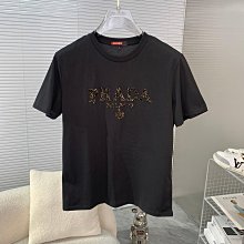 普拉達 - 2024ss龍年賀歲款春夏精品短袖T恤 官網同步 高端品質 頂級絲光棉面料，，時尚大牌重工藝logo設計，手感柔軟細膩 NO15514 歷史價格詳細信息