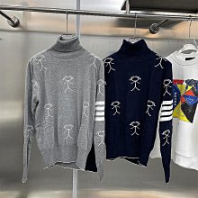 代購 熱銷#ThomBrowne針織翻領短袖針織Polo衫夏季男士休閑時尚商務保 歷史價格詳細信息