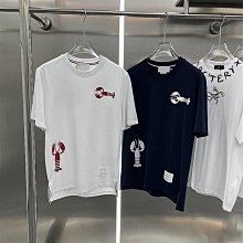 代購 熱銷#ThomBrowne龍蝦提花圓領毛衣男女同款四道杠休閑套頭羊毛針 歷史價格詳細信息