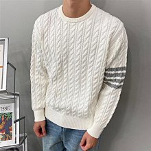 代購 熱銷#ThomBrowne龍蝦提花圓領毛衣男女同款四道杠休閑套頭羊毛針 歷史價格詳細信息