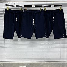 代購 熱銷#ThomBrowne純色休閑沙灘褲男女同款尼龍速干防風面料直筒五 歷史價格詳細信息