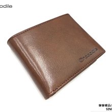 【寧寧精品*台中30年精品皮件店】Crocodile 鱷魚 義大利牛皮真皮咖啡色附壓扣式零錢袋男用短夾皮夾*8072 價格比較,價格查詢,歷史價格詳細信息