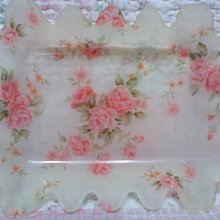 ~愛戀玫瑰園~紫色繡球花長方型小托盤 新品到...... 歷史價格詳細信息