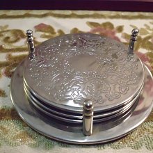 歐洲古物時尚雜貨  紐西蘭 粉色花卉杯墊 圓形木墊 手工藝品 擺飾品 古董收藏 歷史價格詳細信息