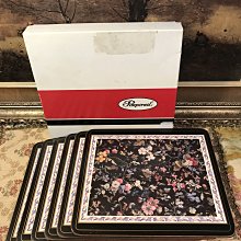 歐洲古物時尚雜貨  紐西蘭 粉色花卉杯墊 圓形木墊 手工藝品 擺飾品 古董收藏 歷史價格詳細信息