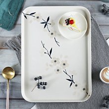 水果盤家用瀝水托盤長方形客廳雙層塑料杯子托盤茶盤茶~特價~特價 歷史價格詳細信息