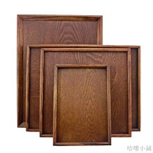 哈嘍小鋪 韓日式木托盤長方形茶盤茶杯咖啡平盤酒店用品端盤餐盤創意木盤子 歷史價格詳細信息