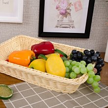 仿藤籃子水果筐蔬菜筐面包籃 編織收納籃 圓形塑料藤編籃 干貨籃*爆款 歷史價格詳細信息