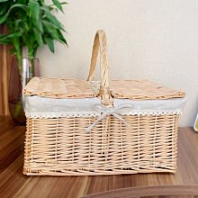 藤編收納筐收納籃購物籃小花籃禮品籃柳編水果籃手提買菜籃子田園*爆款 歷史價格詳細信息