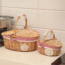 藤編水果籃手提籃送禮花籃雞蛋籃高檔禮品籃子竹籃收納籃菜籃柳編家用 便攜 日系 歷史價格詳細信息