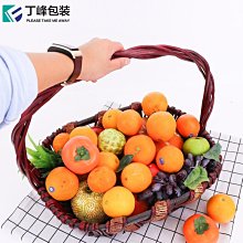 柳編水果籃藤編送禮品手提舞蹈花店節日紅色中秋超市雞蛋收納筐子*爆款 歷史價格詳細信息