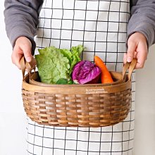 面包籃子仿藤編藤編織水果蔬菜展示藍圓形橢圓形手工籃塑料收納筐*爆款 歷史價格詳細信息
