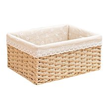 金柳編織木片收納籃面包籃水果蔬菜籃子創意小東西藤編籃儲物籃子*爆款 歷史價格詳細信息