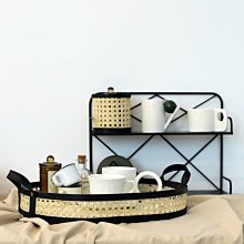 藤編收納筐儲物盒桌面雜物籃編織筐布藝收納籃子柳編收納盒小物件 歷史價格詳細信息