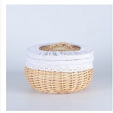 水果籃藤編床頭食物收納筐柳編面包籃圓形大號編織蔬菜籃子迷你*爆款 歷史價格詳細信息