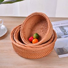 越南手工編織收納筐藤編儲物水果籃長方形面包陳列蔬菜籃子置物籃*爆款 歷史價格詳細信息