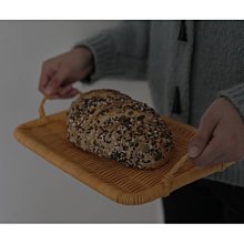 日式面包盤長方形手提水果盤 櫸木托盤大小實木餐盤 家用酒店盤子~#促銷 #現貨 歷史價格詳細信息