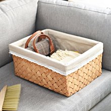 編織收納筐日式木片手工面包籃手提野餐籃蔬菜收納水果籃廚房雜物*爆款 歷史價格詳細信息