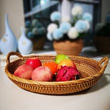 收納筐藤編手提 野餐籃水果籃花籃購物籃柳編 收納籃 果籃 采摘籃*爆款 歷史價格詳細信息