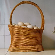 越南手工編織收納筐藤編儲物水果籃長方形面包陳列蔬菜籃子置物籃*爆款 歷史價格詳細信息