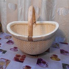 柳編笸籮饅頭筐現撈簸箕籮筐藤編收納筐簸籮餅饃鹵菜長方形柳條筐*爆款 歷史價格詳細信息