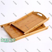 〖木村家居〗創意長方形圓角竹制托盤酒店家用餐廳面包餐盤茶餐具托盤 歷史價格詳細信息