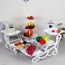 糖果盤 零食盤 水果盤 托盤 點心盤 水果盤 盤子 甜品盤 歐式輕奢陶瓷水果盤客廳家用多層果盤創意蛋糕盤甜品胖糖果點心盤-滿599免運 歷史價格詳細信息