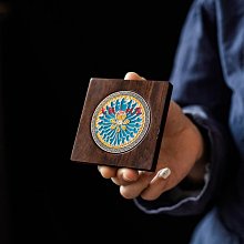 大阪三町屋黑檀木杯墊實木茶墊茶杯墊茶道配件功夫茶杯托茶托茶具隔熱 歷史價格詳細信息